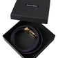 Purple Leather Gold Metal Buckle Belt Men