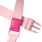 Pink Canvas Stretch Plastic Buckle Women Belt