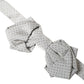 Gray Silk Adjustable Neck Men Bow Tie