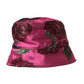 Pink Floral Cap Cotton Bucket Hat Men