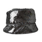 Silver Sequined Nylon Bucket Hat Men