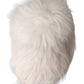 Off White Faux Fur Baseball Hat Men