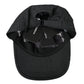 Black Cotton Embellished Baseball Hat Men