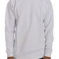 Elegant White Crewneck Cotton Sweater