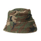 Green Camouflage Cotton Bucket Hat Men