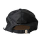 Black Silk Cotton Logo Baseball Hat Men