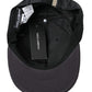 Black Silk Cotton Logo Baseball Hat Men