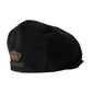 Black Corduroy Crown Newsboy Hat Men