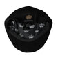 Black Corduroy Crown Newsboy Hat Men