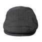 Gray Herringbone Crown Newsboy Hat Men