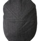 Gray Herringbone Crown Newsboy Hat Men