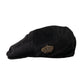 Black Corduroy Crown Newsboy Hat Men