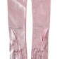 Pink Laminated Logo Mid Arm Length Gloves