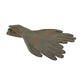 Brown Cotton Stretch Wrist Length Gloves