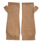 Brown Cashmere Knitted Finger Less Gloves