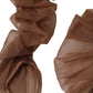 Brown Nylon Finger Less Elbow Long Arms Gloves