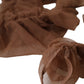 Brown Nylon Finger Less Elbow Long Arms Gloves