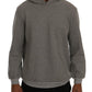 Sophisticated Gray Cotton Hooded Sweater