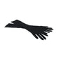 Black Cashmere Knitted Elbow Length Gloves