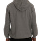 Sophisticated Gray Cotton Hooded Sweater