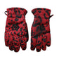 Red Leopard Logo Wrist Length Gloves