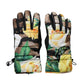 Multicolor Floral Wrist Length Gloves