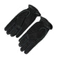 Black Deer Leather Wrist Length Gloves