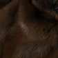 Brown Weasel Fur Womens Cashmere Hat Beanie