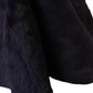 Black Weasel Fur Whole Head Wrap Hat