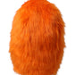 Orange Faux Fur Whole Head Wrap Hat