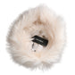 White Acrylic Fur Womens Bucket Hat