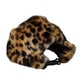 Brown Leopard Fur Women Bucket Hat