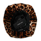 Brown Leopard Fur Women Bucket Hat