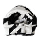Black White Wool Whole Head Wrap Hat