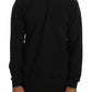 Elegant Black Cotton Crewneck Sweater