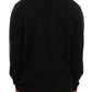 Elegant Black Cotton Crewneck Sweater