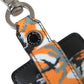 Multicolor Camouflage Print Leather Metal Airpods Case
