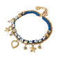 Gold Tone Brass Chain Iam The Star Bracelet