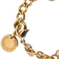 Gold Tone Brass Chain MY DOG Heart Bracelet