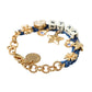 Gold Tone Brass Chain Star Fashion Bracelet