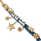 Gold Tone Brass Chain Star Fashion Bracelet