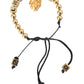 Gold Beaded LOVE DG Charm Fashion Bracelet