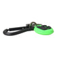 Green Rubber DG Logo Round Brass Metal Keyring Keychain