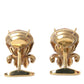 Gold Tone 925 Sterling Silver Crystal Cufflink