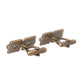 Gold Plated Brass Square Pin Men Cufflinks