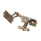 Gold Plated Brass Square Pin Men Cufflinks