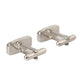 Silver Plated Metal Brass Pin Men Cufflinks