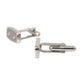 Silver Plated Metal Brass Pin Men Cufflinks