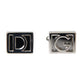 Silver Plated Metal Brass DG Logo Pin Cufflinks