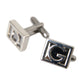 Silver Plated Metal Brass DG Logo Pin Cufflinks